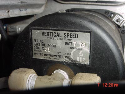 Sample of VSI dataplate